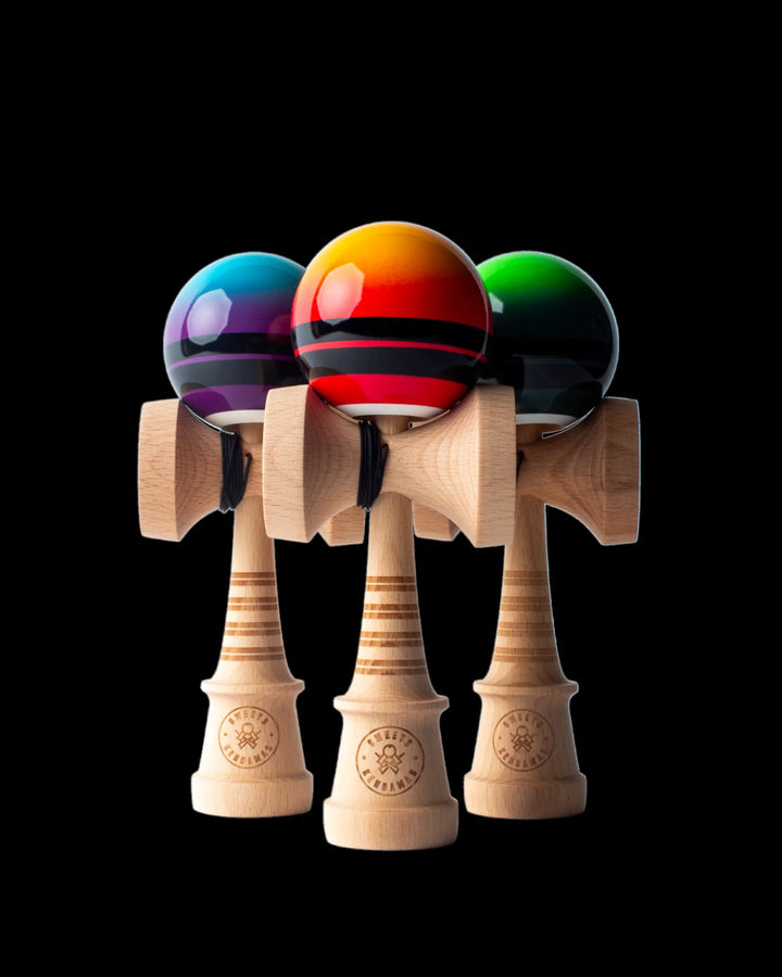 Double Stripe Fade Red Kendama Sweets Kendamas   