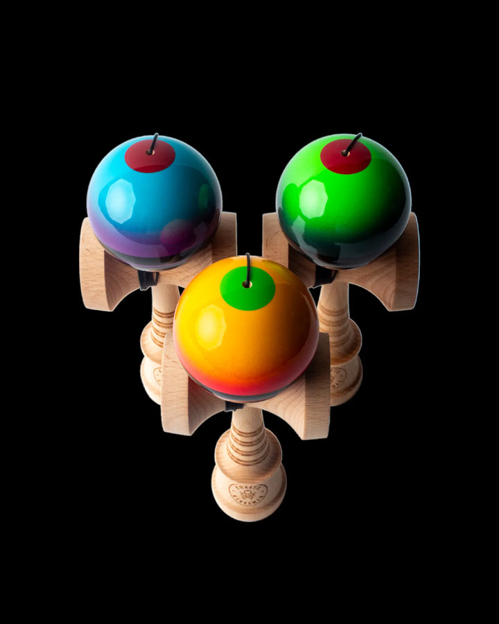 Double Stripe Fade Red Kendama Sweets Kendamas   