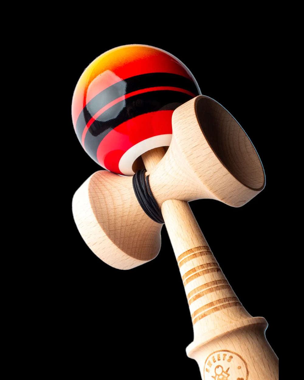 Double Stripe Fade Red Kendama Sweets Kendamas   