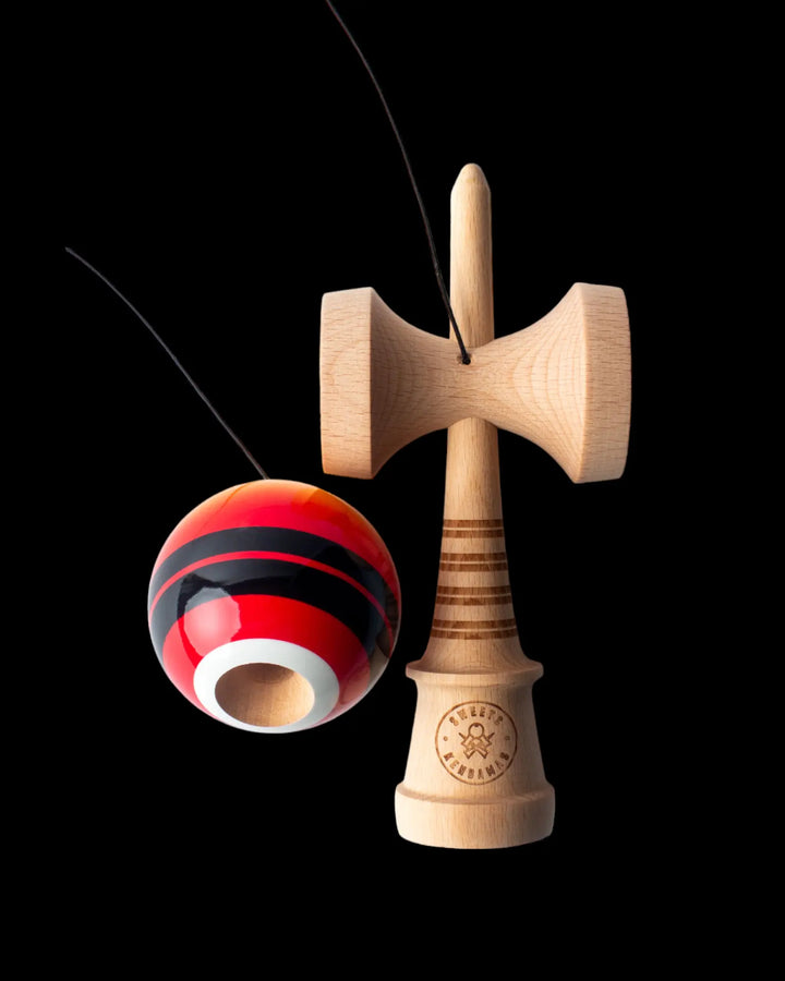 Double Stripe Fade Red Kendama Sweets Kendamas   