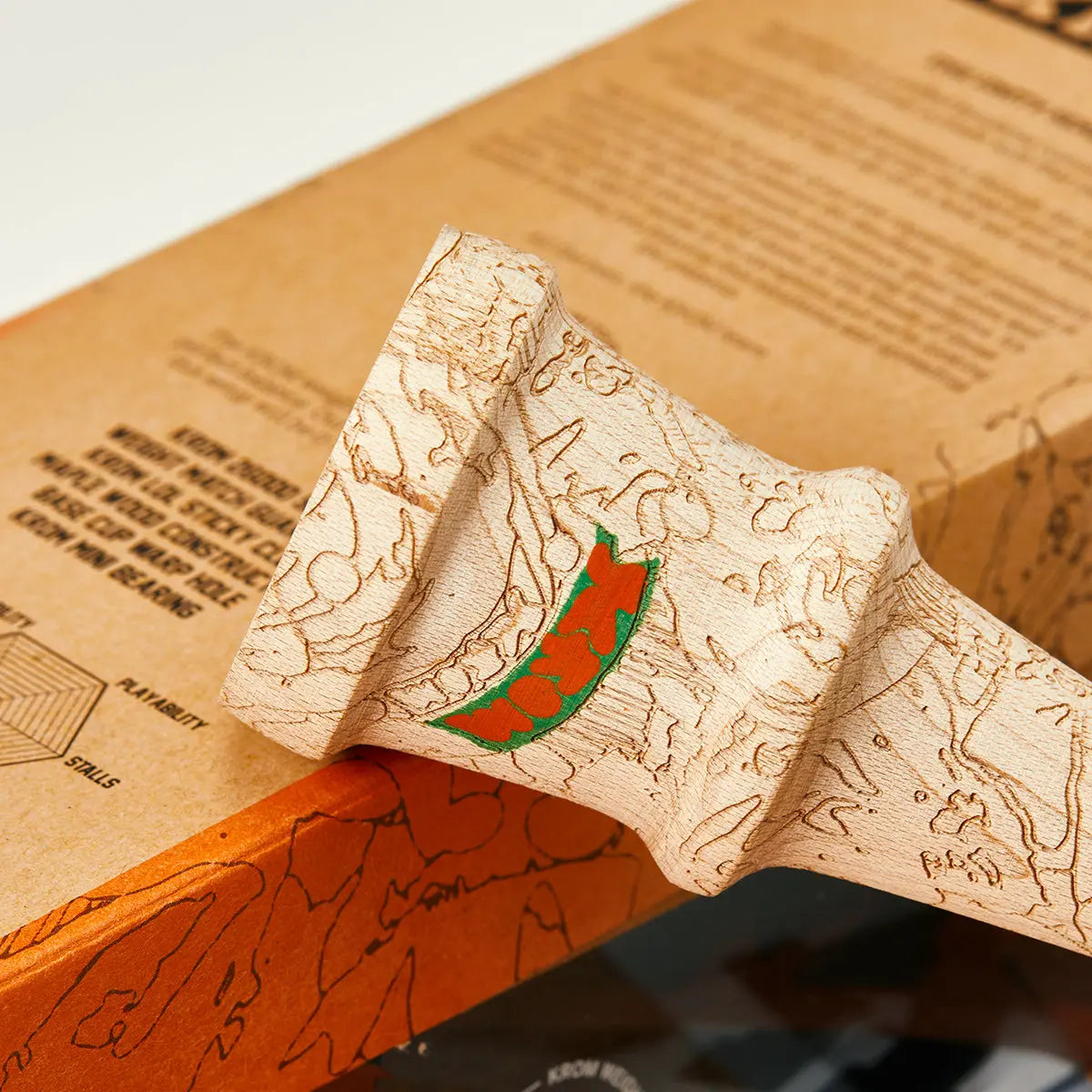 Jeu Adresse Bois Kendama KROM Unity Sangfroid - Jeu D'Adresse En Bois - Modèle Blood Red Jeu