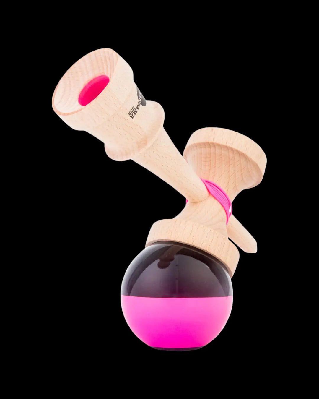 Kaizen - Half Split - Black/Pink Kendama Kendama USA   