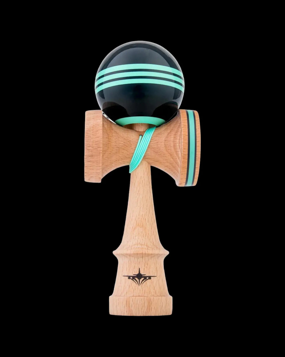 Kaizen Triple Stripe - Black/Teal Kendama Kendama USA   