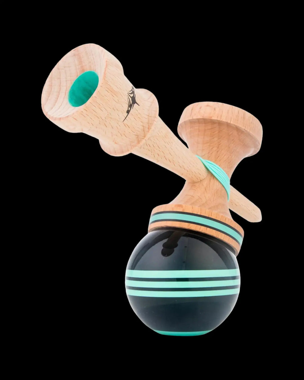 Kaizen Triple Stripe - Black/Teal Kendama Kendama USA   