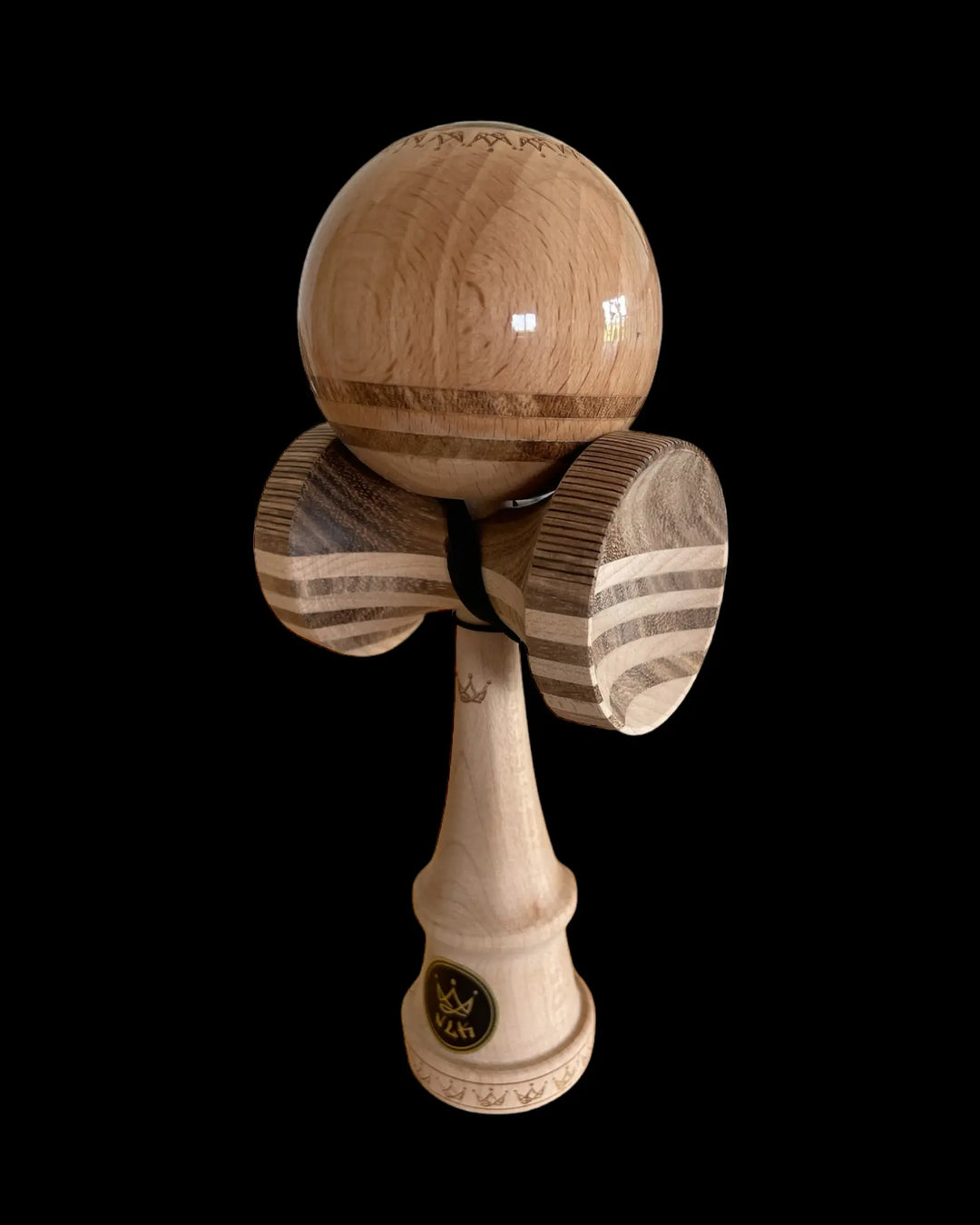 NLK - Zebrano Sapper Full Setup Kendama Newlaced Kendama   