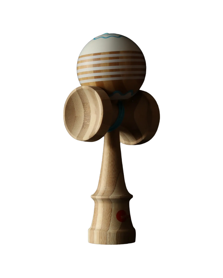 KAIZEN FISHCAKE - Natty White / Blue Kendama USA  Kendama Senses