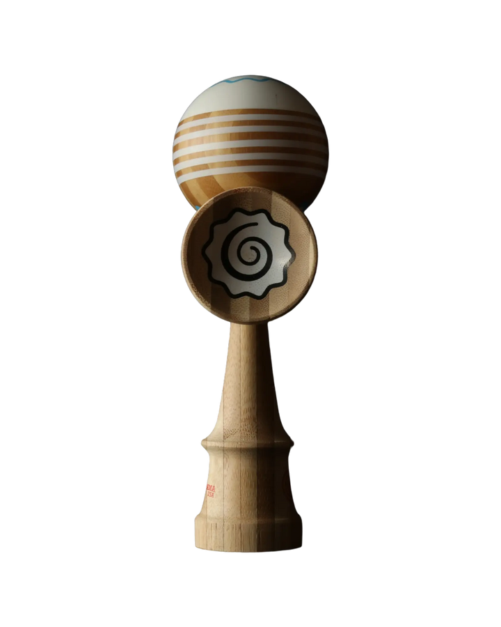 KAIZEN FISHCAKE - Natty White / Blue Kendama USA  Kendama Senses